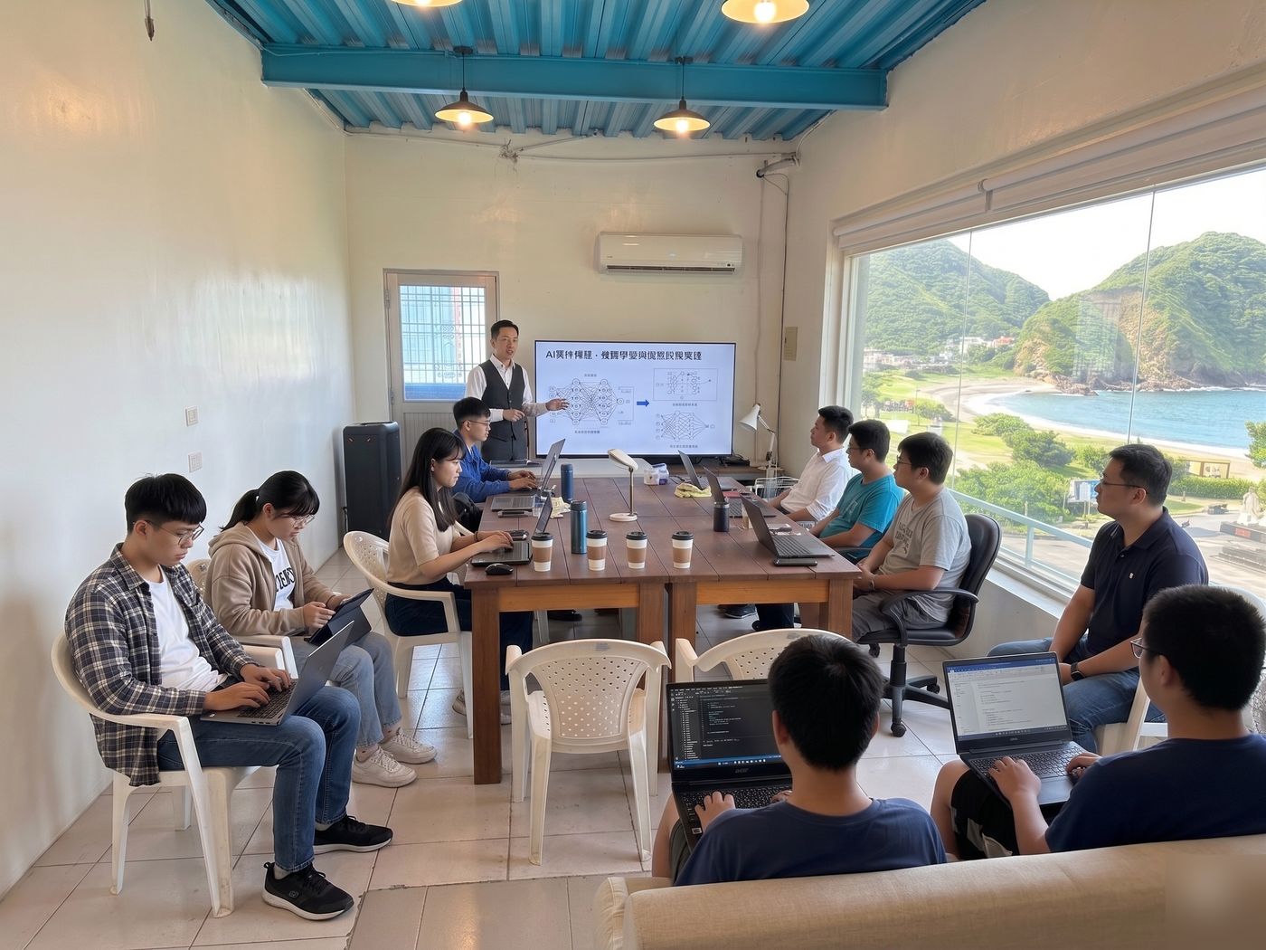全台唯一無敵海景教室 — 宜蘭蘇澳南方澳漁港水行者風箏衝浪俱樂部，窗外即內埤情人灣